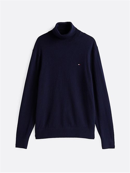 pima org ctn cashmere roll neck TOMMY HILFIGER | MW0MW28048DW5